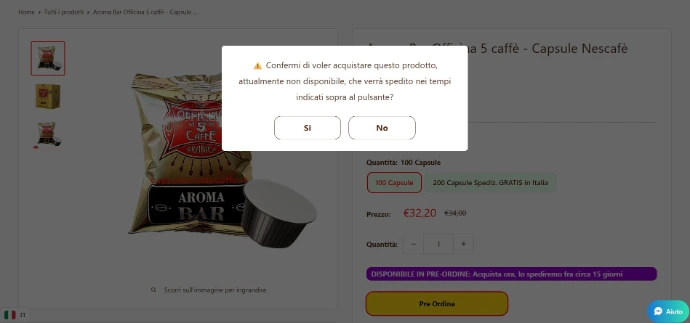 creazione popup personalizzato sito Shopify